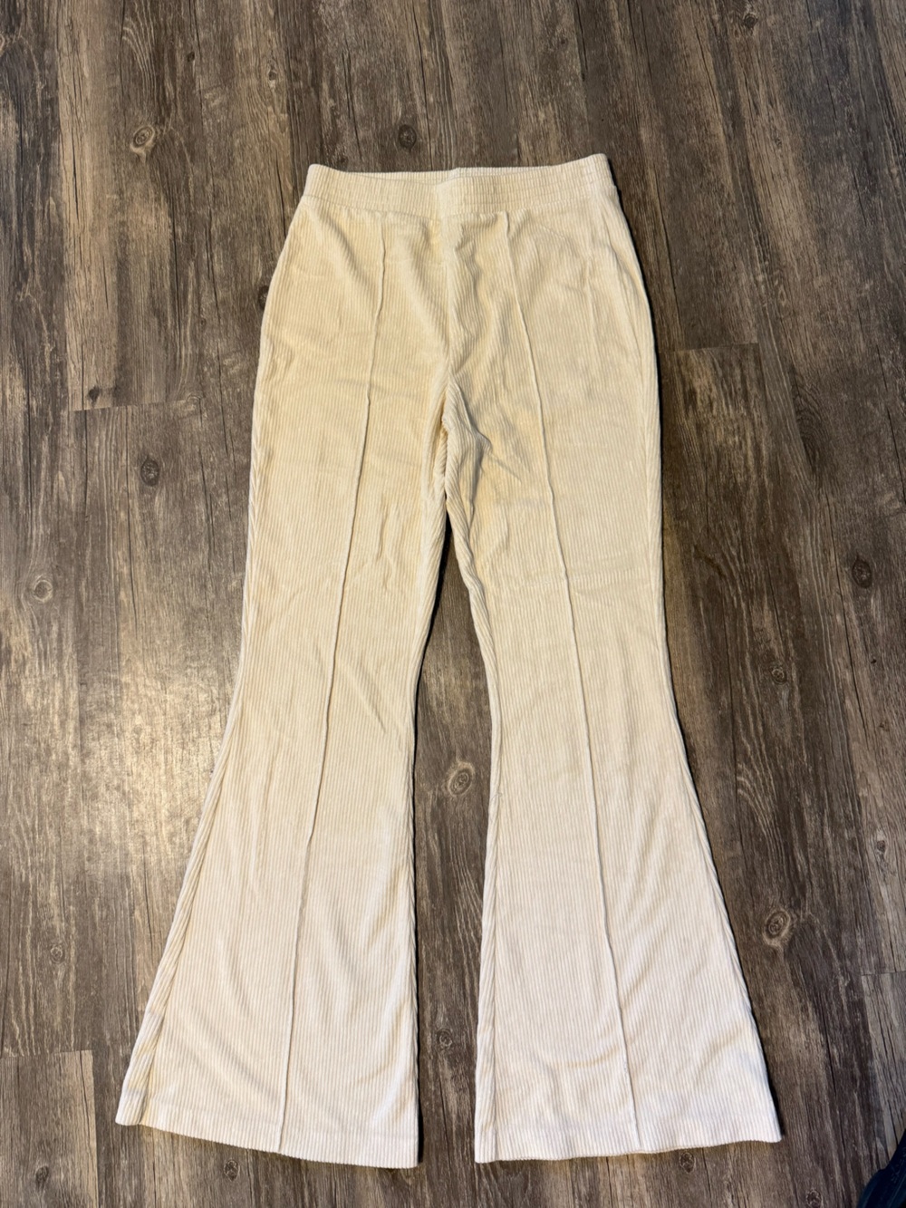 aerie Cream flare pants